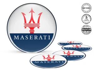 Maserati Adesivo Silicone Logo Decalcomania Ruota Lusso X